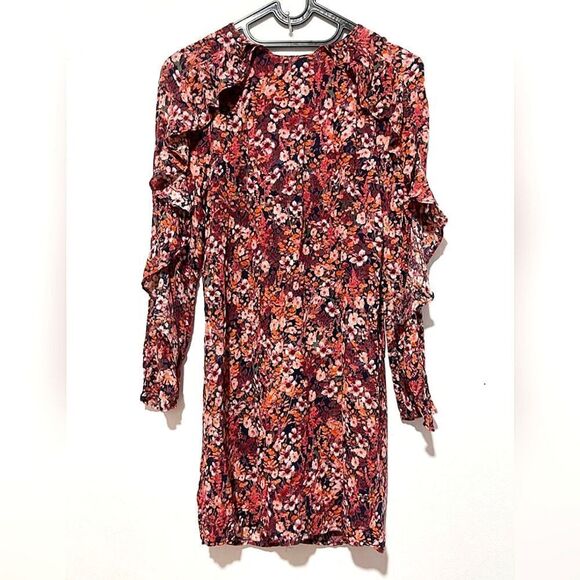 H&M Floral Print Ruffle Sleeve Dress - Picture 2 of 6